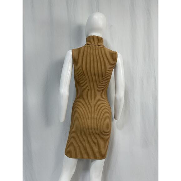 Staud 'Callum' Tan Viscose Dress Size S - Picture 3 of 5